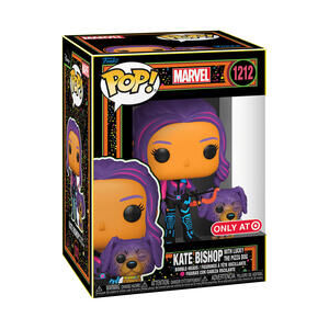 Funko Pop Marvel 1212 Black Light Kate Bishop with Lucky the Pizza Dog Target